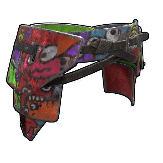 Vandal Graffiti Pants in Rust