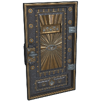 Armored Mason Door in Rust