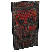 Red Skull Door in Rust