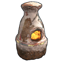 Medieval Fresco Furnace in Rust