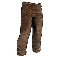 Leopard Skin Pants in Rust