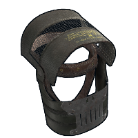 Full Metal Helmet in Rust