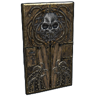 Steel Pirate Door in Rust