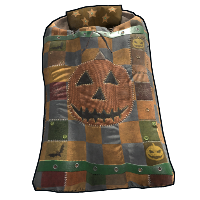 Spooky Pumpkin Bed in Rust