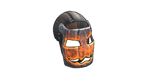 Glowing Metal Pumpkin Mask