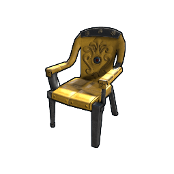 Yellow Ornate Chair