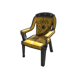 Yellow Ornate Chair