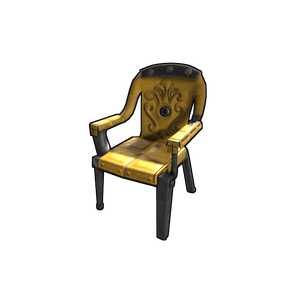 Yellow Ornate Chair