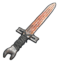 Sheet Metal Sword in Rust