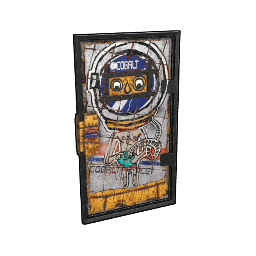 Cobalt Graffiti Door