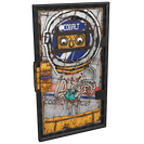 Cobalt Graffiti Door