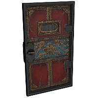 Aristocratic Armored Door in Rust