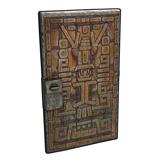 Aztec Door in Rust