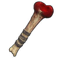 Carved Club in Rust