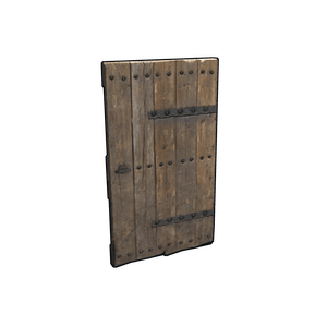 Riveted Wooden Door