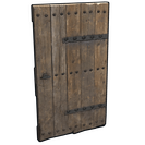 Riveted Wooden Door