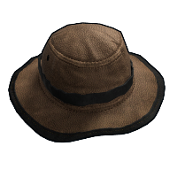 Leather Boonie Hat in Rust