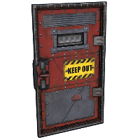 Keep Out Armored Door Rust Skins