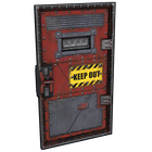 Keep Out Armored Door