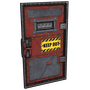 Keep Out Armored Door