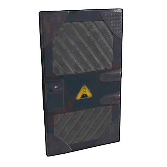 Laboratory Door in Rust