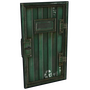 Green Armored Container Door