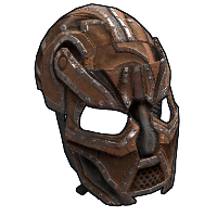 Elder's Metal Facemask in Rust