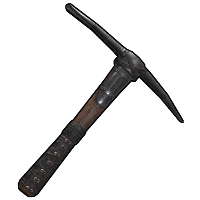 Leather Pick Axe Rust Skins
