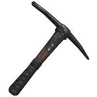 Leather Pick Axe in Rust