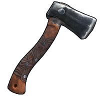 Leather Hatchet in Rust