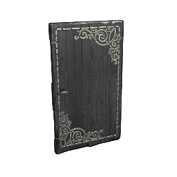 Black Decorative Wood Door