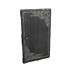 Black Decorative Wood Door