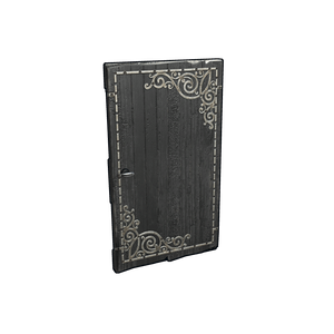 Black Decorative Wood Door