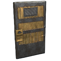 Brass Sentinel Door in Rust