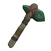 Aztec Jade Hachet in Rust