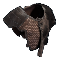 Uprising Hide Poncho in Rust