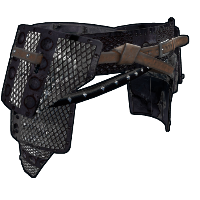 Spiked Metal Kilt in Rust