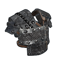 Spiked Metal Vest in Rust