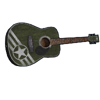 Army Acoustic Guitar in Rust