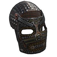 BoltFace Metal Facemask in Rust