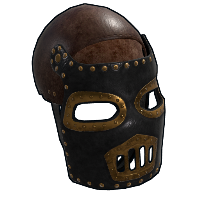 Steampunk Leather Mask Rust Skins