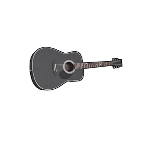 Black Acoustic Guitar