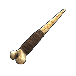 Etched Edge Bone Knife