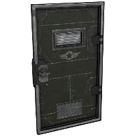 Military Armored Door in Rust