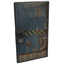 Hazard Metal Door