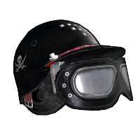 Biker Goth Helmet in Rust