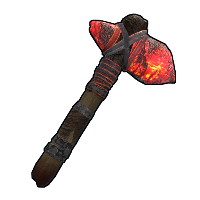 Volcanic Stone Hatchet in Rust