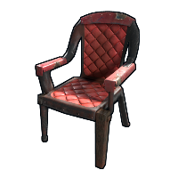 Red Leather Chair Rust Skins
