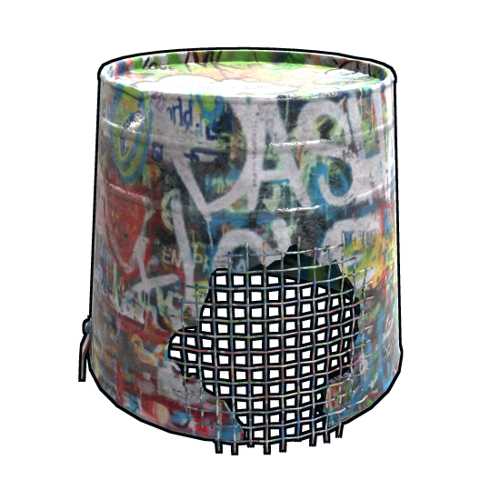 Graffiti Bucket Helmet in Rust