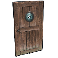 Porthole Door in Rust